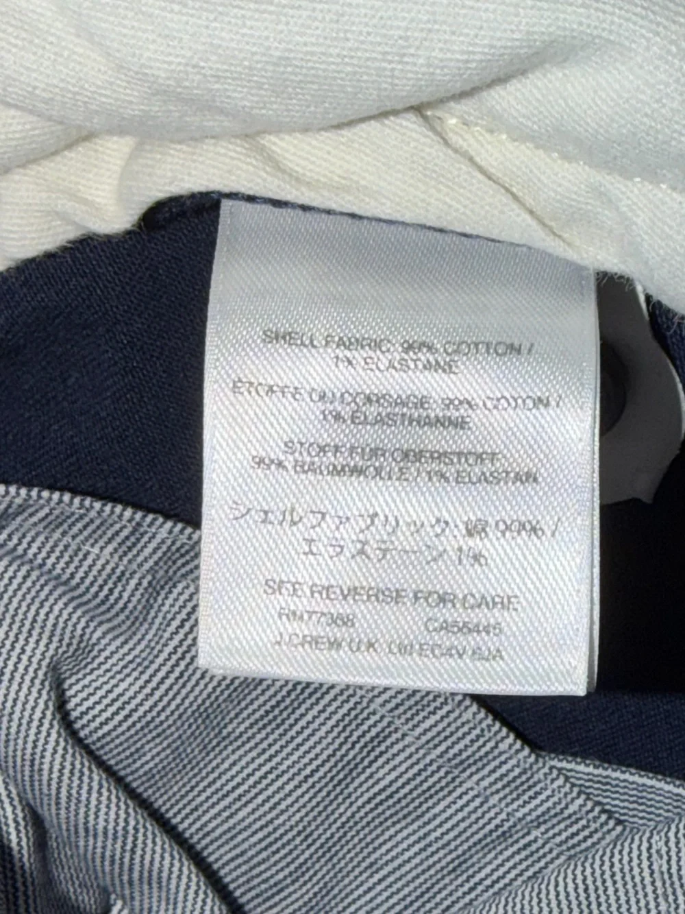 J. Crew Navy Slim Fit Chino Pants